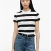 Tricou Tommy Jeans cu dungi de rugby