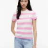 Tricou Tommy Jeans cu dungi de rugby