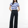 Tricou Tommy Jeans cu dungi de rugby