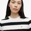 Tricou Tommy Jeans cu dungi de rugby