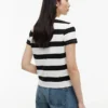 Tricou Tommy Jeans cu dungi de rugby