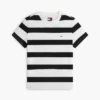 Tricou Tommy Jeans cu dungi de rugby