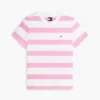 Tricou Tommy Jeans cu dungi de rugby