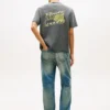 Tricou Tommy Jeans cu logo Bubble vopsit cu spray Tricou Tommy Jeans cu logo Bubble vopsit cu spray
