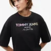 Tricou Tommy Jeans cu logo din cristale