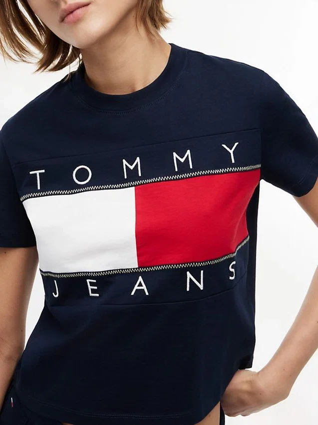 Tricou Tommy Jeans cu logo mare Tricou Tommy Jeans cu logo mare