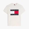 Tricou Tommy Jeans cu logo mare în formă de steag