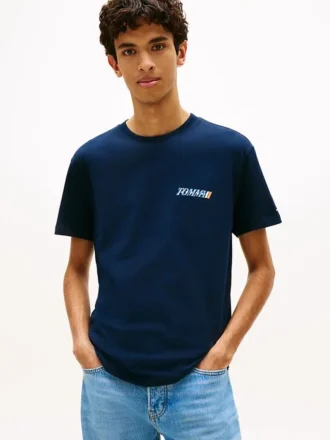 Tricou Tommy Jeans cu logo pe spate