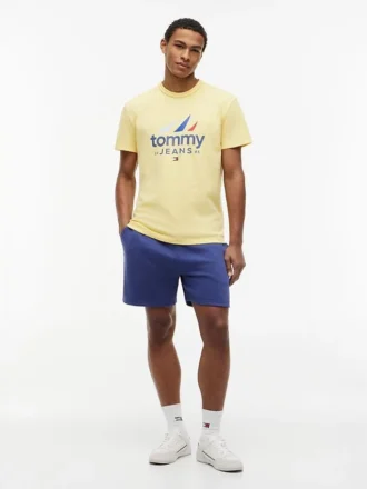 Tricou Tommy Jeans cu logo Sailing