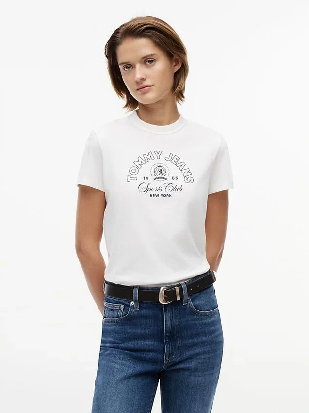 Tricou Tommy Jeans cu logo Sports Club Tricou Tommy Jeans cu logo Sports Club