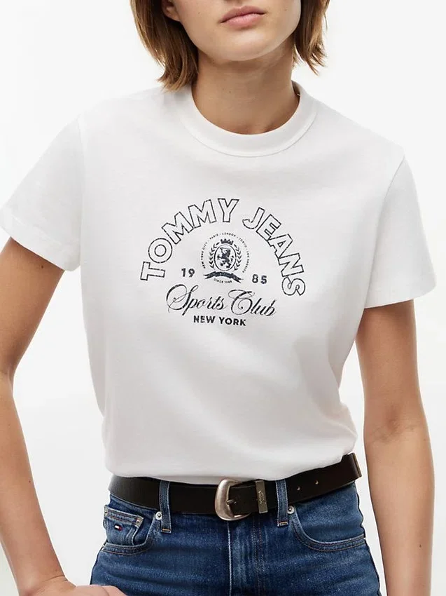 Tricou Tommy Jeans cu logo Sports Club Tricou Tommy Jeans cu logo Sports Club
