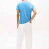 Tricou Tommy Jeans cu logo steag ondulat