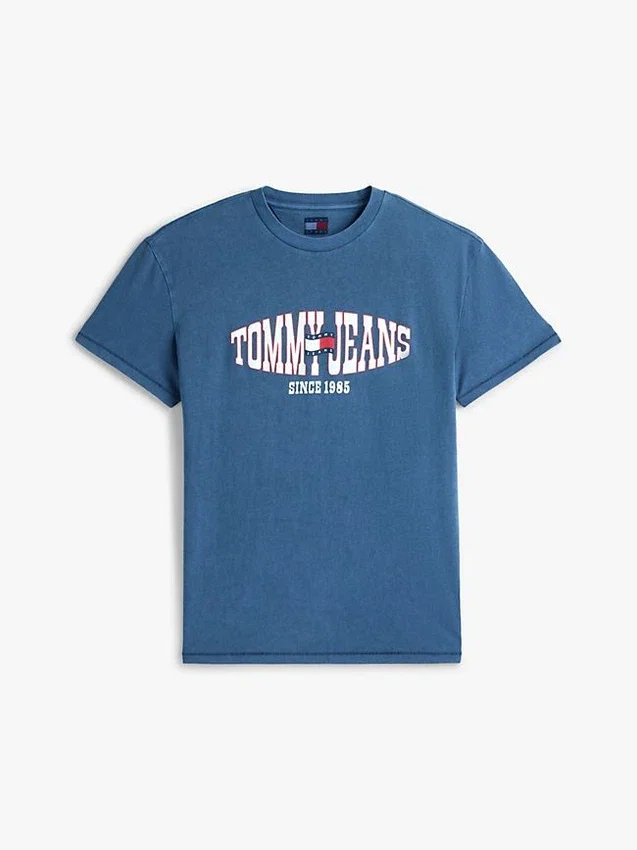 Tricou Tommy Jeans cu logo steag ondulat Tricou Tommy Jeans cu logo steag ondulat