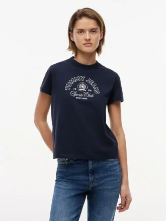 Tricou Tommy Jeans cu logo Tommy Sport