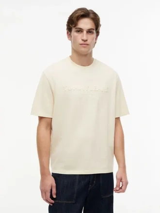 Tricou Tommy Jeans cu logo uzat