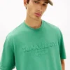 Tricou Tommy Jeans cu logo uzat Tricou Tommy Jeans cu logo uzat