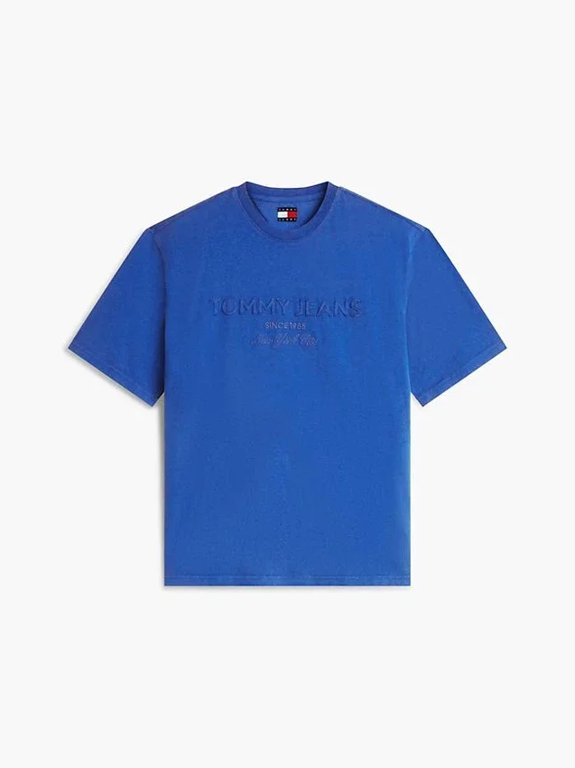 Tricou Tommy Jeans cu logo uzat Tricou Tommy Jeans cu logo uzat