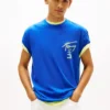Tricou Tommy Jeans cu logo vopsit cu spray
