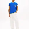 Tricou Tommy Jeans cu logo vopsit cu spray