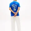 Tricou Tommy Jeans cu logo vopsit cu spray