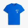 Tricou Tommy Jeans cu logo vopsit cu spray
