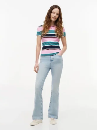Tricou Tommy Jeans Slim Stretch Ribbed