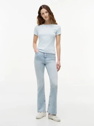 Tricou Tommy Jeans Slim Stretch Ribbed