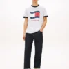 Tricou Tommy Jeans Wavy Flag Ringer