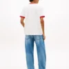 Tricou Tommy Jeans Wavy Flag Ringer