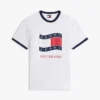 Tricou Tommy Jeans Wavy Flag Ringer