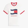 Tricou Tommy Jeans Wavy Flag Ringer