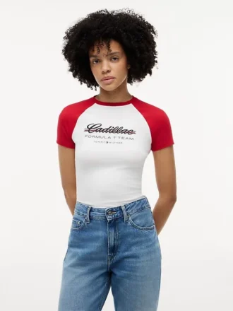 Tricou Tommy x Cadillac F1® Team Raglan