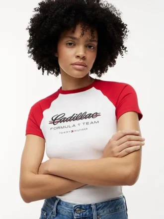 Tricou Tommy x Cadillac F1® Team Raglan