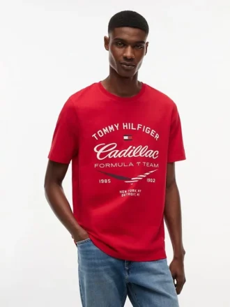 Tricou Tommy x Cadillac F1® Team Retro Chevron
