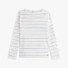 Tricou ușor cu guler în formă de barcă Tricou ușor cu guler în formă de barcă