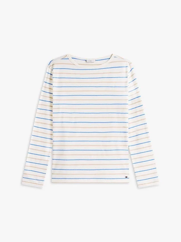 Tricou ușor cu guler în formă de barcă Tricou ușor cu guler în formă de barcă