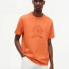 Tricou vopsit în bucată cu logo frunză de laur Tricou vopsit în bucată cu logo frunză de laur