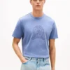 Tricou vopsit în bucată cu logo frunză de laur