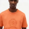 Tricou vopsit în bucată cu logo frunză de laur Tricou vopsit în bucată cu logo frunză de laur