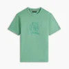 Tricou vopsit în bucată cu logo frunză de laur