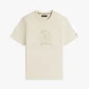 Tricou vopsit în bucată cu logo frunză de laur