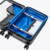 Valiză cu roți și carcasă rigidă, cu blocuri de culoare, de 21″