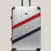 Valiză cu roți și carcasă rigidă, cu dungi, de 28″