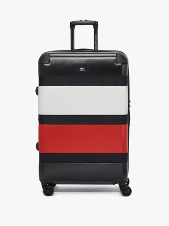 Valiză cu roți și carcasă rigidă de 28″ cu blocuri de culoare