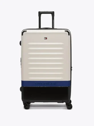 Valiză cu roți și carcasă rigidă în două nuanțe, 28″