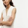 Vestă cardigan cu tricotaj în relief Vestă cardigan cu tricotaj în relief