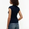 Vestă cardigan cu tricotaj în relief Vestă cardigan cu tricotaj în relief