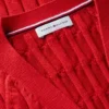 Vestă cardigan cu tricotaj în relief