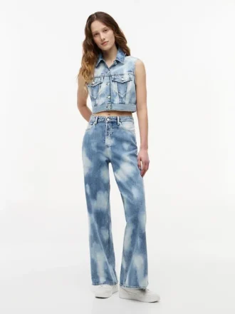 Vestă din blugi cropped Tommy Jeans