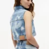 Vestă din blugi cropped Tommy Jeans
